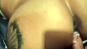 When she loses a bet, she takes black cock in her ass