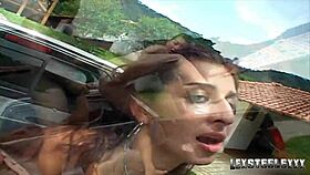 I saw Loupan fuck Latina Paulinha outdoors anal.
