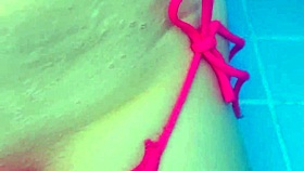 Petite Latina's Tight Pussy In Risky Outdoor Pool Bareback Sex