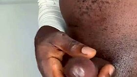 Ninja Man Strokes His Big Cock And Cums Hard