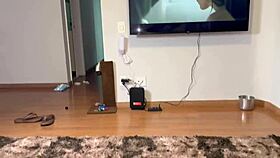 Hot friend and I kiss and fuck during movie night.