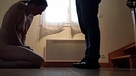 The neck tie f pose and humiliating sessions