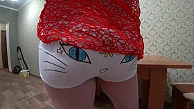 zucchini fucks hairy pussy in homemade pov 😏