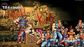 hentai mugen level 1 fighter in a group battle