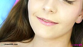 Sweet Teen Brunette Emotionally Reveals Her Sexy Body In Photoshoot.