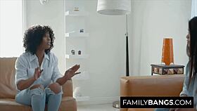 VISITING her BEST FRIEND'S LESBIAN STEPMOM Misty Stone Vina Sky