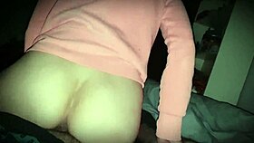 Amateur Rides Small Cock in Reverse Cowgirl for Creampie POV