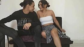 Intensely Licking My Horny Latina Stepsister's Tight Pussy