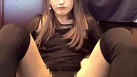 Asian ladyboy masturbates in solo video