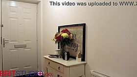 Naughty student getting spanked