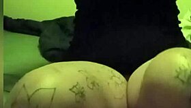 Pretty curvy babe fingers her wet pussy and shows nipples