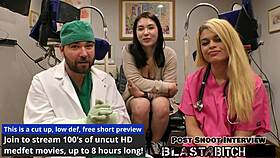 Mina Moon sucks dick and gets fucked twice in the hospital