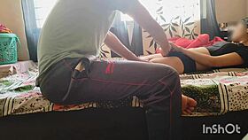 Desi Bhabhi In Red Saree Seduces Servant For Having His Hard Dick In Her Wet Pussy