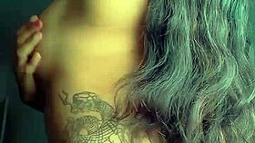 TATTOOED EBONY PROSTITUTE SHOWS OFF ASS BEFORE ANAL FUCKING AND ORAL SEX