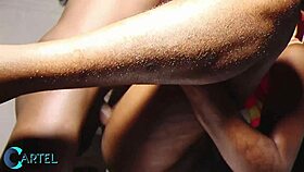 sweet sexy girl enjoys my big black cock in homemade fun