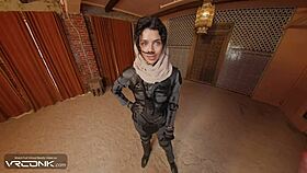 brunette chani rides huge cock