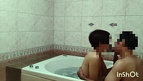 Colleagues kiss in bath and bed