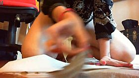 bathroom floor blues with big pee