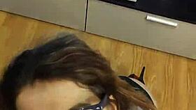 I fucked the teacher and cummed on her glasses
