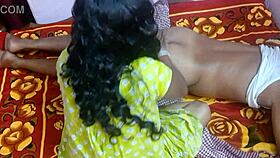 Telugu whore licks and moans as masseuse fucks her ass deeply 😈