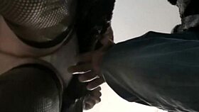 Young couple explores intimacy at home