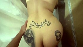 Great shower sex with latina girl big natural tits