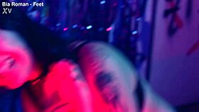 OH WOW, SMALL FEET TICKLING SUBMISSION WITH BRUNETTE LESBIAN FETISH DOMINATION DEEPTHROAT