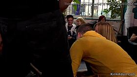 I feel busty blonde's public gangbang excitement