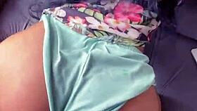 I was sensual in pajamas as my husband bent me over and filled my pussy with creampie