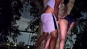 we almost got caught fucking in public during workout