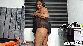 Horny BBW milf Mara Exotic in solo masturbation full video