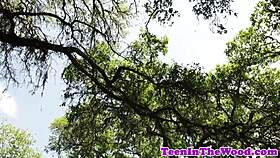 Bondage teen in a full movie storyline with neighbors watching.