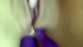 a beautiful mexican enjoys her dildo in the ass