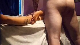 brat gets anal punishment in bedroom and fights back