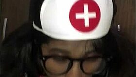 latina nurse seduces patient in hospital room