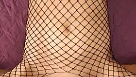 beautiful mature milf couple in stockings and lingerie tries amateur porn