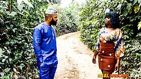 An African Black Stud Embarks On A Quick Journey Through Her Tight Black Bush, Riding And Deepthroating.