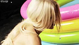 Cindy Behr And Jasmine Black Suck Toes In Jelly Pool!