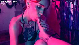 OH WOW, SMALL FEET TICKLING SUBMISSION WITH BRUNETTE LESBIAN FETISH DOMINATION DEEPTHROAT