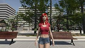 Let's play Caroline's fantasies part 1 skating on the beach