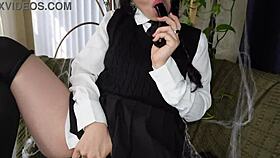 i'm wednesday addams taking huge dick deep in missionary.