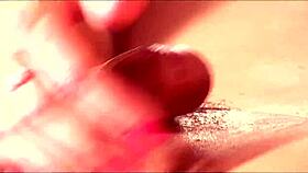 redhead ann kelley gets jizz on face in stockings