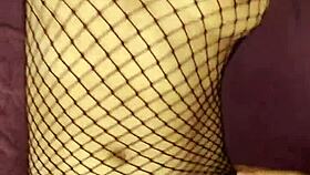 beautiful mature milf couple in stockings and lingerie tries amateur porn