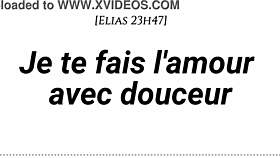 French couple makes love gently with cunnilingus and missionary