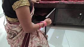 Indian Aunt Bangs Young Guy in Wild Session