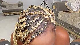 la hermanastra ebony wants sex with the horny neighbor