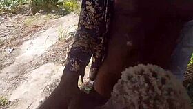 This ebony girl gives the best blowjob ever