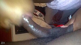 In the hood, this ghetto girl sucks dick like a pro