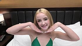 Shes Just 4'11 And 18, Sucking Cock In This Pov Interview