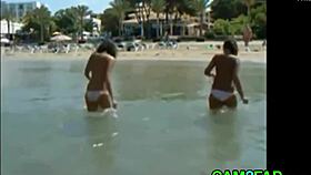 Teens With Great Tits Enjoy Beach Fun In Free Teen 18+ Beach Porn Video.